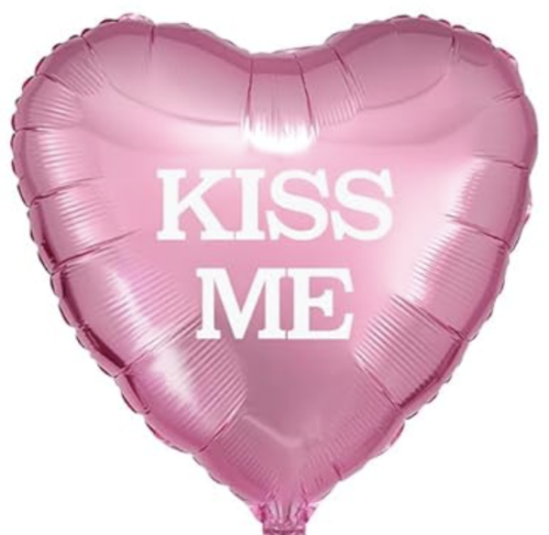 Balloon Foil Valentine Candy Heart Kiss Me